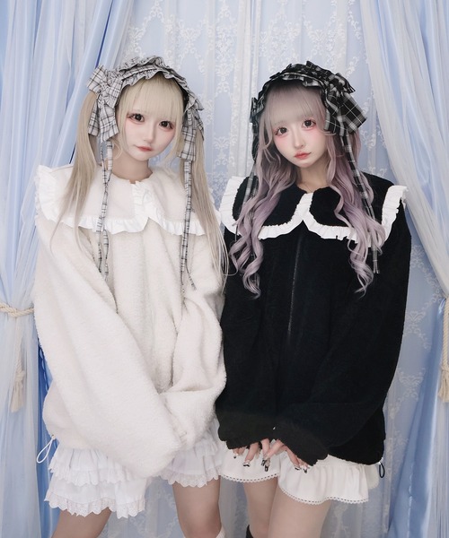 Whynny ゆきんこキャンディーアウター ブラック ホワイニー Whinny ブルゾン アウター Whinny/ゆきんこキャンディーアウター