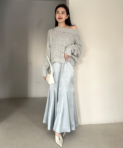 ニットレイヤードキャミワンピース(S BEIGE（公式サイト限定