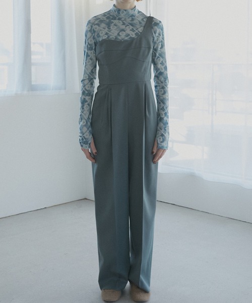 LE CIEL BLEU ワンショルダージャンプスーツ / One-Shouldered 
