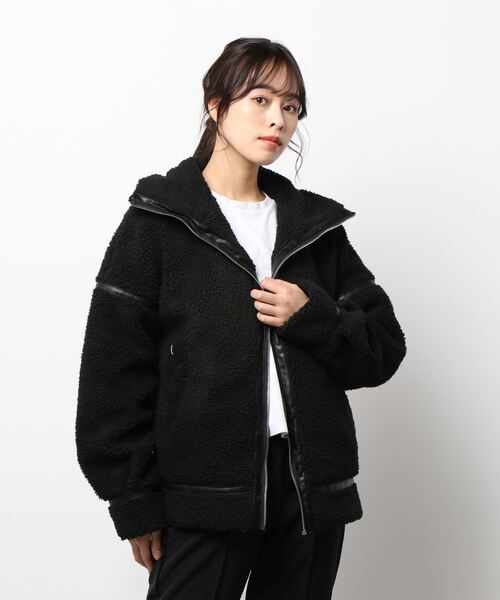 EMODA（エモダ） ジップアップブルゾン FREE ブラック レディース