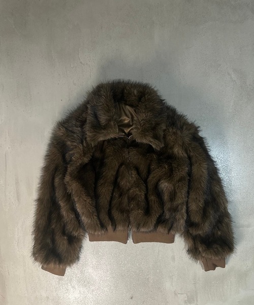 Otte ジャケット テーラードジャケット フェイクファージャケット