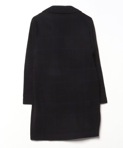 「theory luxe」 チェック柄チェスターコート 38 ブラック レディース_画像2