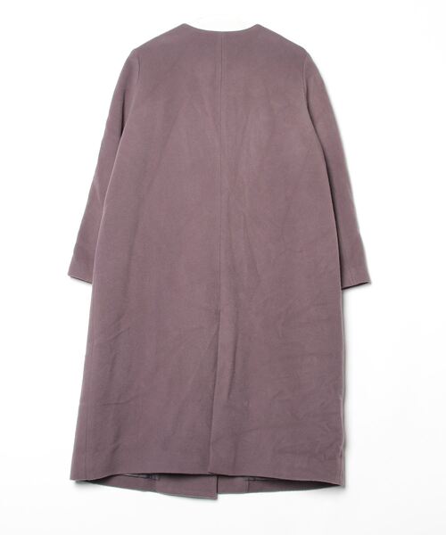 「un dix cors」 ノーカラーコート 38 グレー レディース_画像2