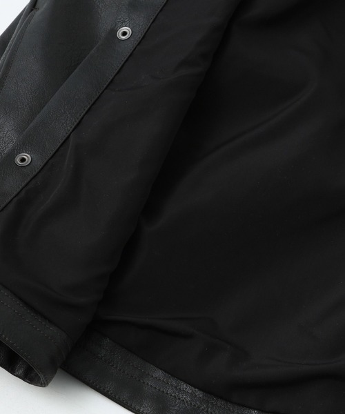 BAYFLOW（ベイフロー） ブルゾン アウター フェイクレザーシャツ
