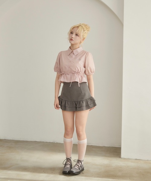【内祝い】 スカート 「PHILLY」2段ミニフリルスカート : ZOZOTOWN Yahoo!店 スカート