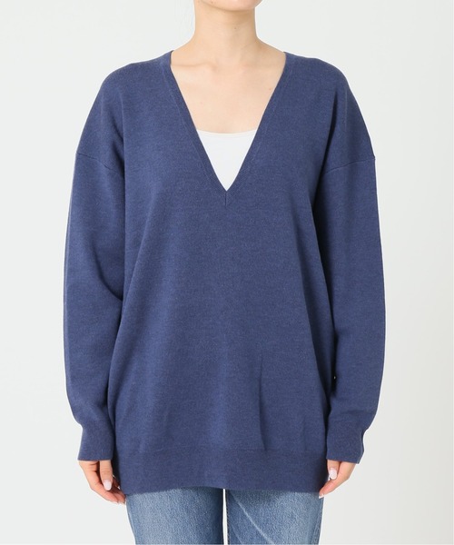 plage（プラージュ） Vネックニット FREE ホワイト レディース