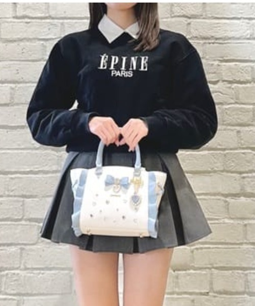 Samantha Vegaサマンサベガ　リボンジュエリーフラッター　ハンドバッグ Samantha Vega（サマンサベガ） ショルダーバッグ バッグ リボン
