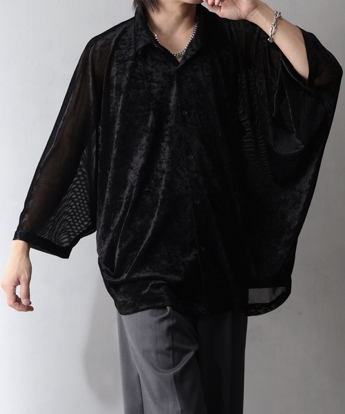 DOLCE&GABBANA 黒 ベルベットジャケット 光沢シャツ Dolce & Gabbana ベルベット ジャケット | ブラック | FARFETCH JP