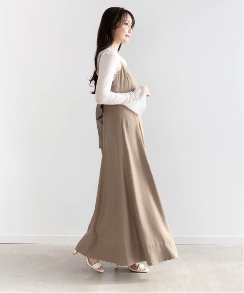 RANDA（ランダ） ワンピース カップインバックリボンキャミワンピース