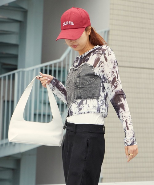 ROOP TOKYO tシャツ コルセットビスチェ付きシアートップス 夏物 夏服