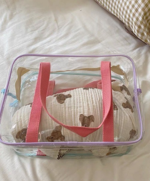 ボストンバッグ パイピング クリア レディース : ZOZOTOWN Yahoo!店