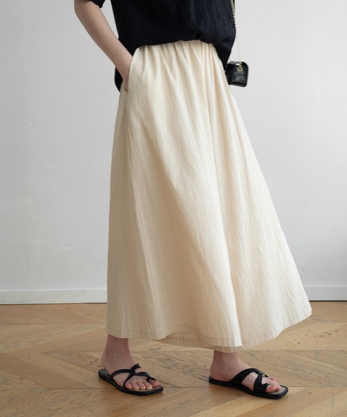 パンツ 「11色展開」スカート見えで大人っぽく。春に映える落ち感