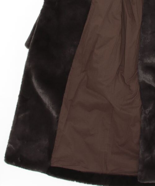 「CASA FLINE」 コート FREE バーガンディー レディース_画像3