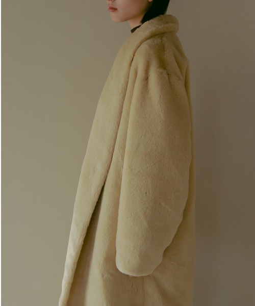 「CASA FLINE」 コート FREE バーガンディー レディース_画像7