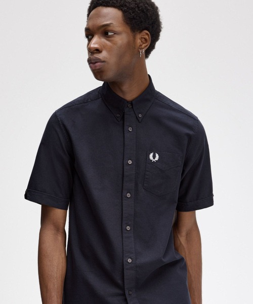 FRED PERRY 「FRED PERRY」 半袖シャツ M ホワイト メンズ