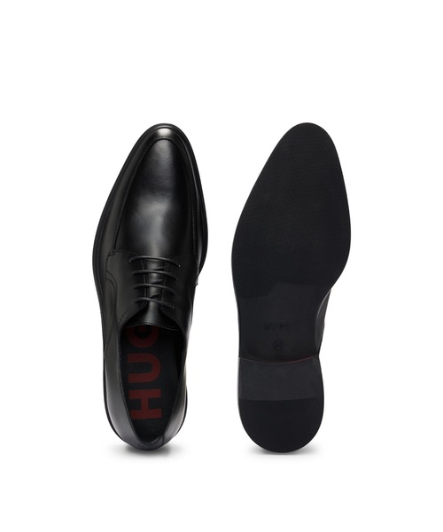 HUGO BOSS ドレスシューズ 赤 レザー 黒 HUGO BOSS ドレスシューズ 赤 レザー 黒 - メルカリ