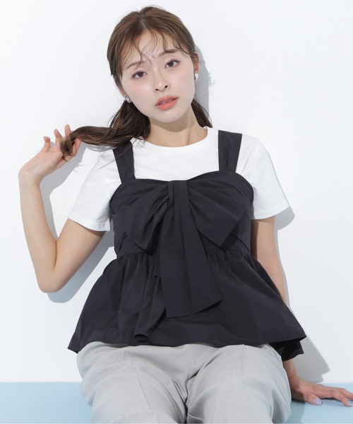 ブラウス シャツ ペプラムキャミソール レディース 楽天市場】シャツ ブラウス キャミソール ジャガード 花柄