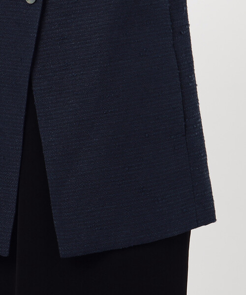 Gabardine K.T ベスト ジレ 和紙混ツィード ボトルネックジレ