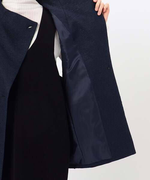 Gabardine K.T ベスト ジレ 和紙混ツィード ボトルネックジレ