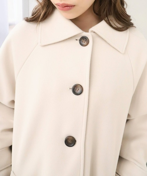 「moment+」 ステンカラーコート M ブラウン系その他 レディース_画像2