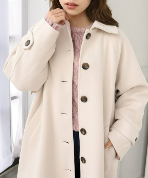 「moment+」 ステンカラーコート M ブラウン系その他 レディース_画像7