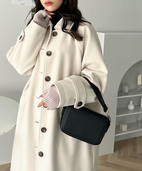 「moment+」 ステンカラーコート M ブラウン系その他 レディース_画像9