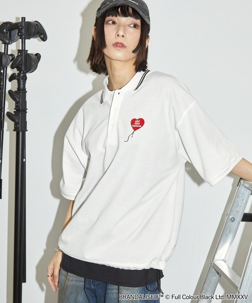 ★美品★MARK&LONA　CODE　スリーブドロストバイアスロゴ半袖ポロシャツ UVyUdgnnq2WP.jpg?width=768