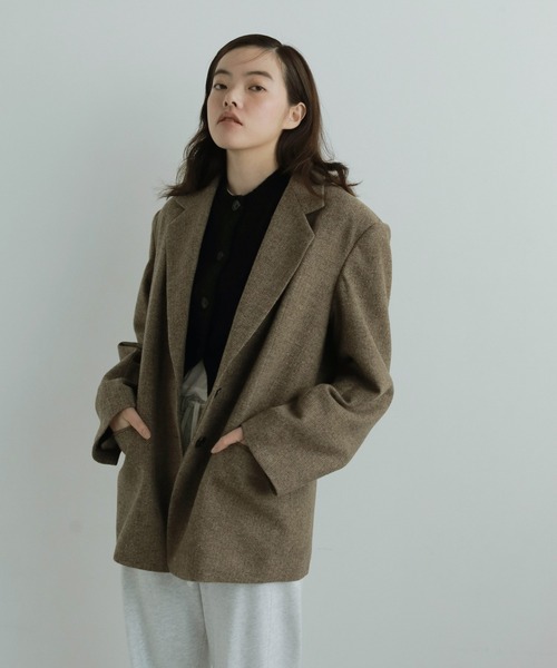 anuke（アンヌーク） ジャケット テーラードジャケット Herringbone