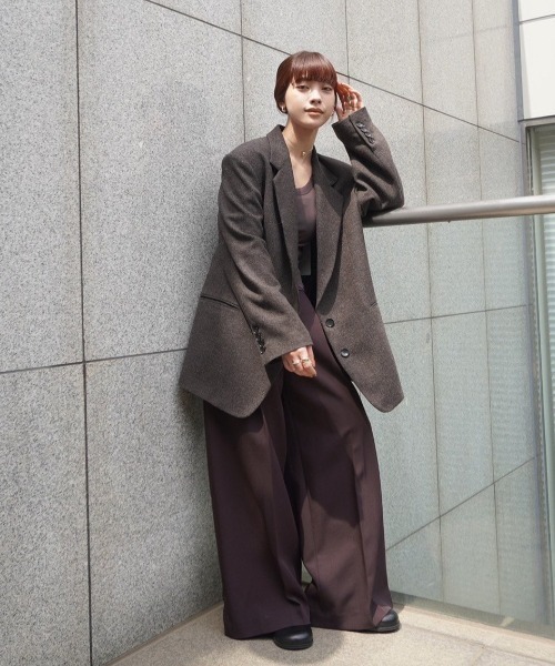 anuke（アンヌーク） ジャケット テーラードジャケット Herringbone