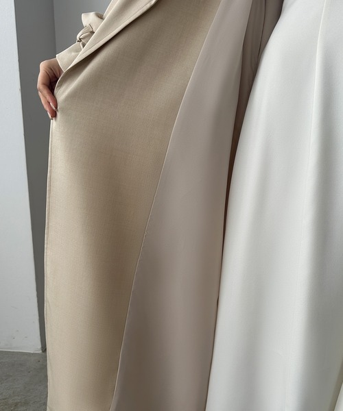 「Louere」 トレンチコート LARGE アイボリー レディース_画像7