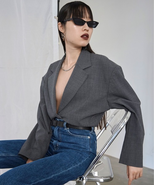 JOSE MOON（ジョゼムーン） テーラードジャケット FREE グレー