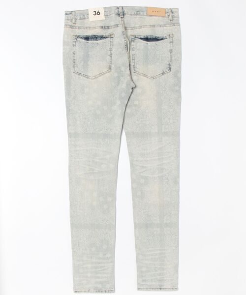 mnml（ミニマル） ジーンズ 「mnml」X696 PAISLEY PATTERNED SKINNY