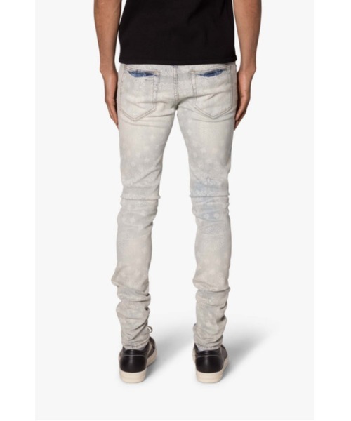 mnml ジーンズ 「mnml」X696 PAISLEY PATTERNED SKINNY DENIM