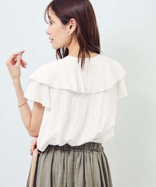 ロペピクニック（ROPE’ PICNIC）/【emur/エミュール】ランダムラッフルブラウス ROPE' PICNIC（ロペ ピクニック） ブラウス シャツ 「emur/エミュール