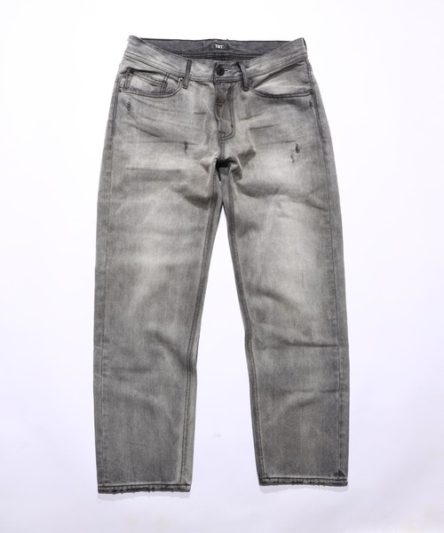 TMT ジーンズ 12oz SOFT BLACK DENIM 5P STRAIGHT メンズ : ZOZOTOWN 