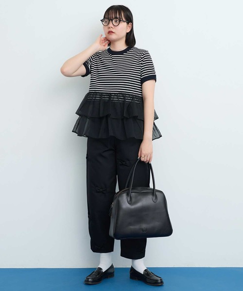 tシャツ ORGANDY ボーダー Tシャツ レディース I am in fact tシャツ ORGANDY ボーダー Tシャツ レディース