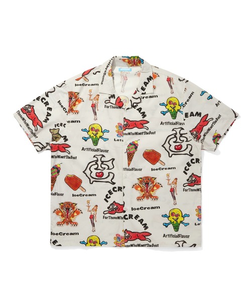 ICECREAM（アイスクリーム） シャツ OPEN COLLAR SS SHIRT メンズ 