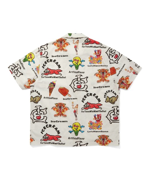 ICECREAM（アイスクリーム） シャツ OPEN COLLAR SS SHIRT メンズ