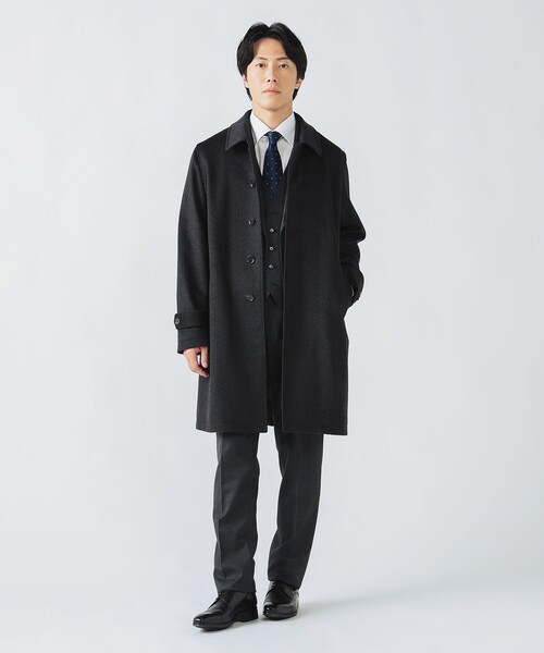 XL ステンカラー コート ビームス BEAMS 黒 ウールスタンドカラー BEAMS OUTLET｜ウールライク スタンドカラー コート | Rakuten Fashion