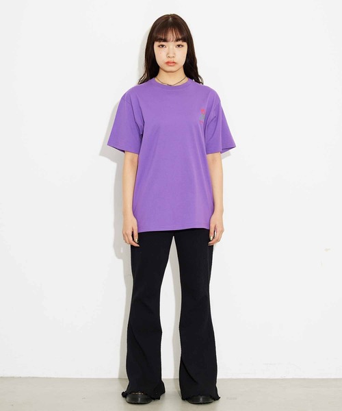 「X-girl」 半袖Tシャツ L パープル レディース