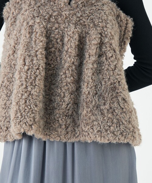 Ballsey（ボールジィ） ミックスファー キャミソールプルオーバー