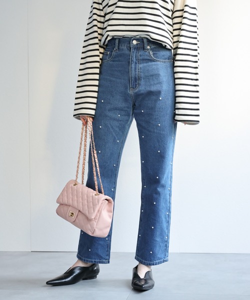 「sakishimatokyo」 デニムパンツ MEDIUM ブルー レディース
