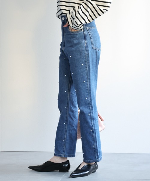 「sakishimatokyo」 デニムパンツ MEDIUM ブルー レディース