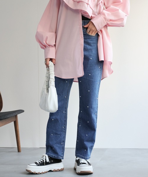 「sakishimatokyo」 デニムパンツ MEDIUM ブルー レディース