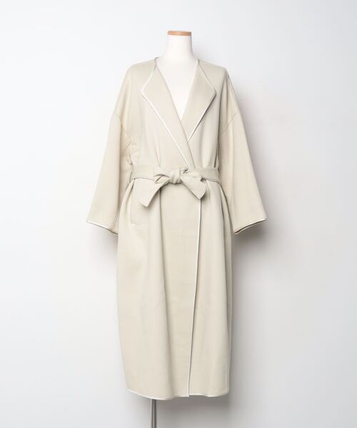 KBF（ケービーエフ） ノーカラーコート ONE SIZE ベージュ レディース