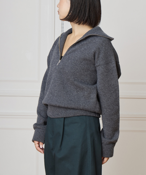 IENA LA BOUCLE ZIP ニットプルオーバー IENA LA BOUCLE ZIP ニットプルオーバー（ニット／セーター）｜IENA