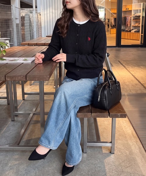 U.S. POLO ASSN.（ユーエスポロアッスン） カーディガン 「U.S. POLO