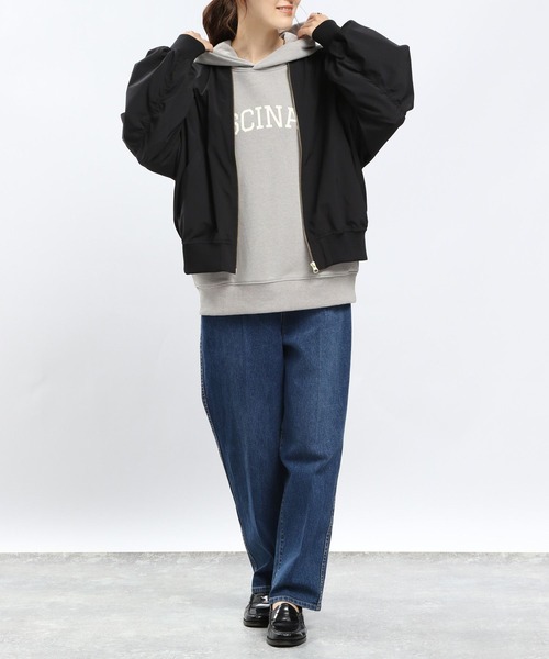 「GLOBAL WORK Smile Seed Store」 ジップアップブルゾン MEDIUM ベージュ レディース_画像2