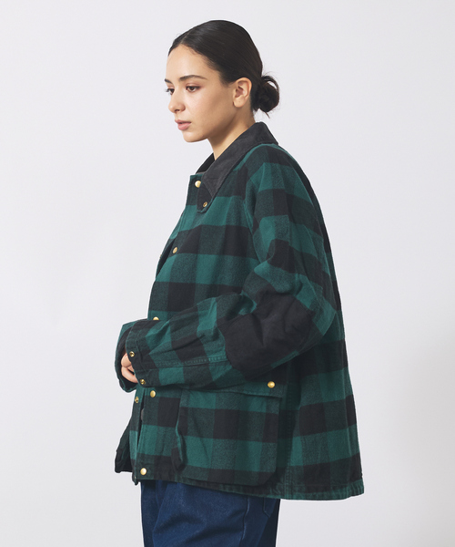 XL相当 レミレリーフ リネンカバーオール ブルー系 ストライプ柄 ボックス型 XL相当 レミレリーフ リネンカバーオール ブルー系 ストライプ柄