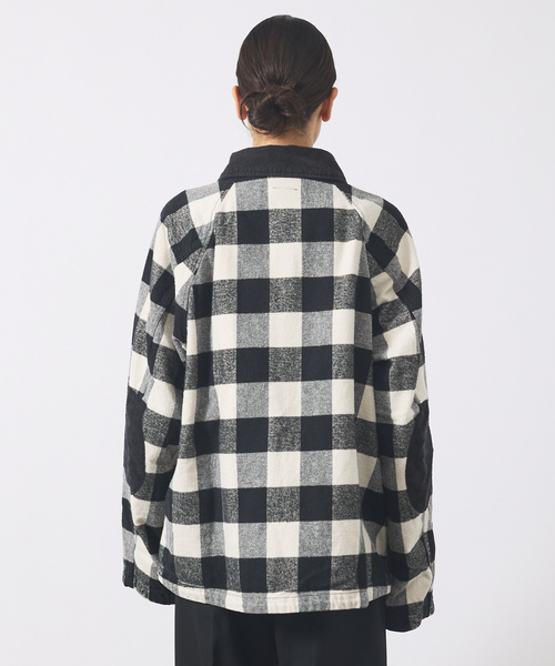マリメッコ バッファローチェック柄カバーオールシャツジャケット 24SS 38 REMI RELIEF（レミ レリーフ） カバーオール 「REMI RELIEF